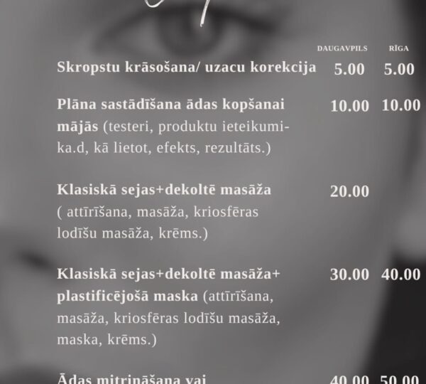 Kosmetologa pakalpojumi